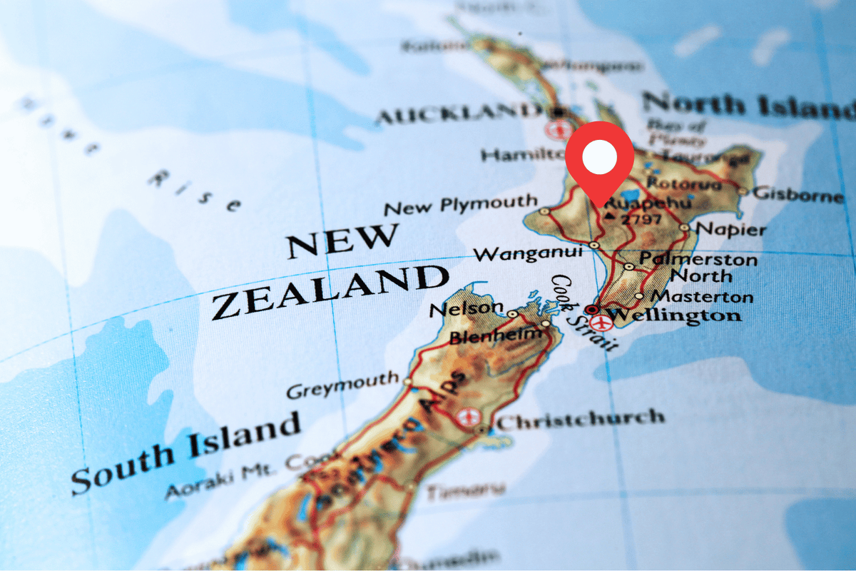 Map showing our location
