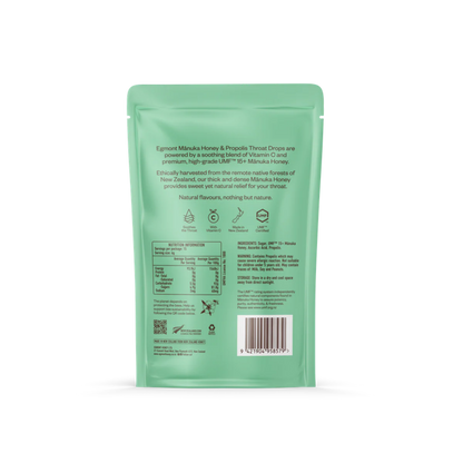 Miel de Manuka et Propolis Pastilles pour la gorge - Paquet de 15
