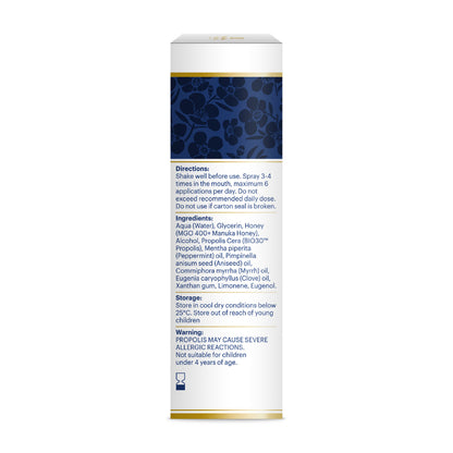 Spray pour la gorge au Miel de Manuka et à la Propolis